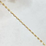 Flat Mariner Chain Volga 2.45gr / 17.7in / +3 18K Gold ©