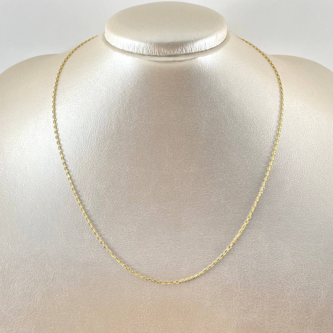 Flat Mariner Chain Volga 2.45gr / 17.7in / +3 18K Gold ©