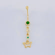 Butterfly Silhouette Pendant Piercing 0.85g / 1 1/2 in 18K Yellow Gold