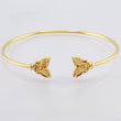 Bracelet Hoop Butterfly 3.75 g / 6 3/4 in / 1.8 mm Yellow Gold 18K