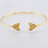 Bracelet Hoop Butterfly 3.75 g / 6 3/4 in / 1.8 mm Yellow Gold 18K
