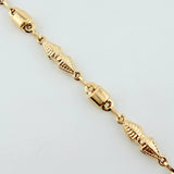 Pulso Rustico Boya Dubai 3.85gr / 7 in / 4.4mm Oro Amarillo 18K