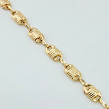 Pulso Rustico Canotillo 3.65gr / 7 1/4 in / 4.7mm Oro Amarillo 18K ©