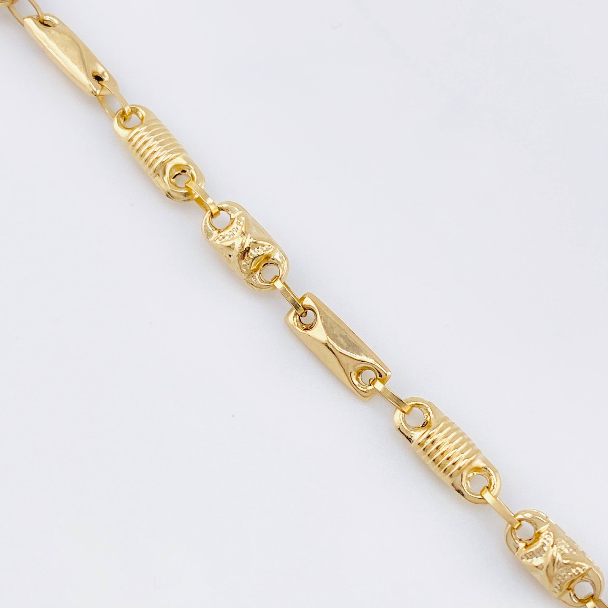 Pulso Rustico Español Cruzado 3.75gr / 6 3/4 in / 4.5mm Oro Amarillo 18K ©