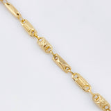 Pulso Rustico Español Cruzado 3.75gr / 6 3/4 in / 4.5mm Oro Amarillo 18K ©