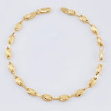 Pulso Rustico Ojivas Curvas 3.05gr / 7 1/2 in / 4mm Oro Amarillo 18K *