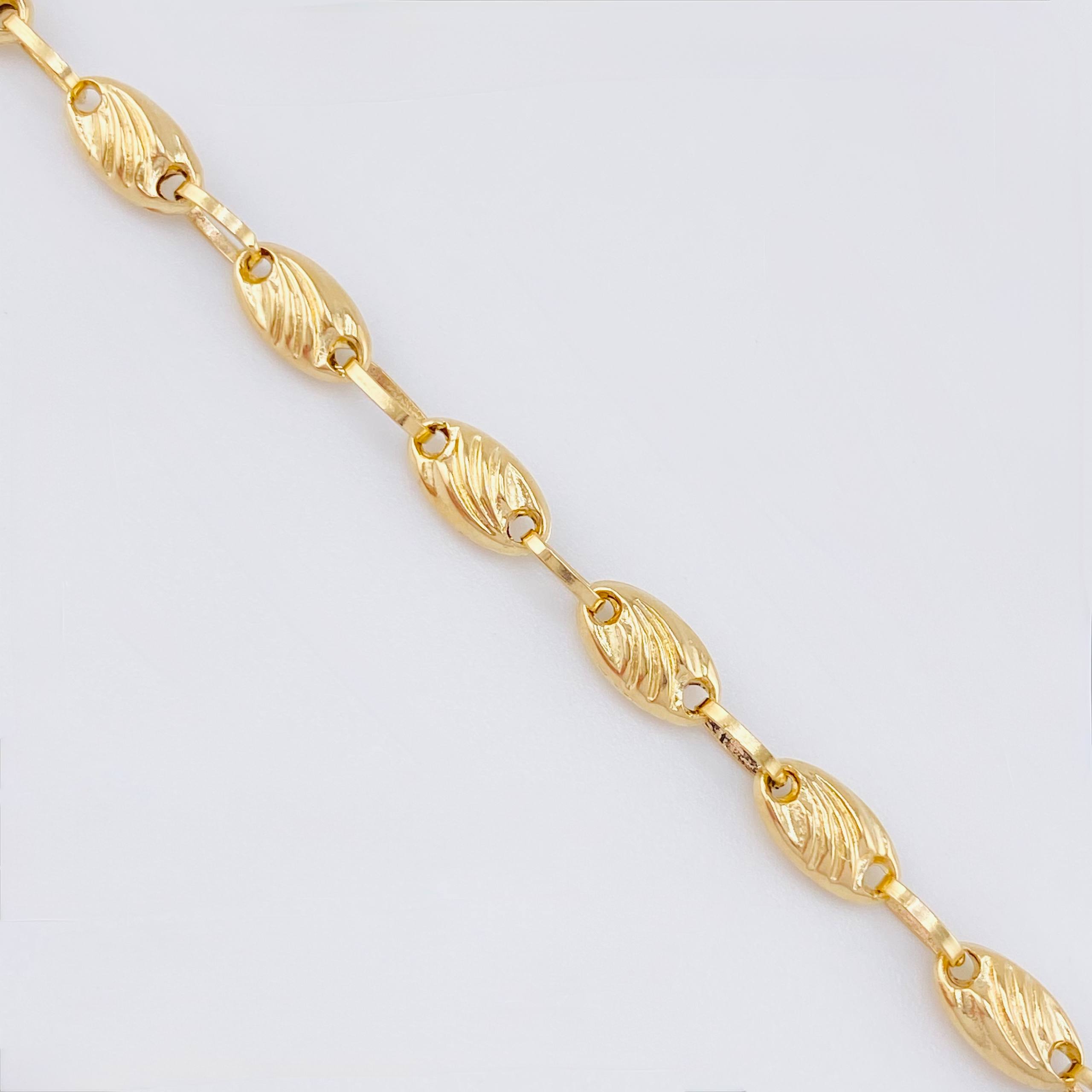 Pulso Rustico Ojivas Curvas 3.1gr / 7 1/4 in / 4mm Oro Amarillo 18K ©