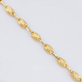 Pulso Rustico Boya Ojivas Curvas 3.45gr / 7 in / 4.5mm Oro Amarillo 18K