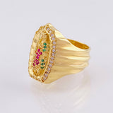 Anillo Virgen De Guadalupe 7.8gr / T5 1/2 / Oro Amarillo 18K ©