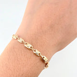 Pulso Rustico Corona Canotillo 3.85gr / 7 1/4 in / 4.5mm Oro Amarillo 18K *