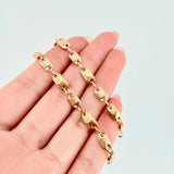 Pulso Rustico Corona Canotillo 3.85gr / 7 1/4 in / 4.5mm Oro Amarillo 18K *