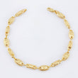 Pulso Rustico Barril Corona Rayada 4.4gr / 7 1/2 in / 5.5mm Oro Amarillo 18K *