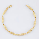 Pulso Rustico Dubai 3.65gr / 7 in / 4.4mm Oro Amarillo 18K *