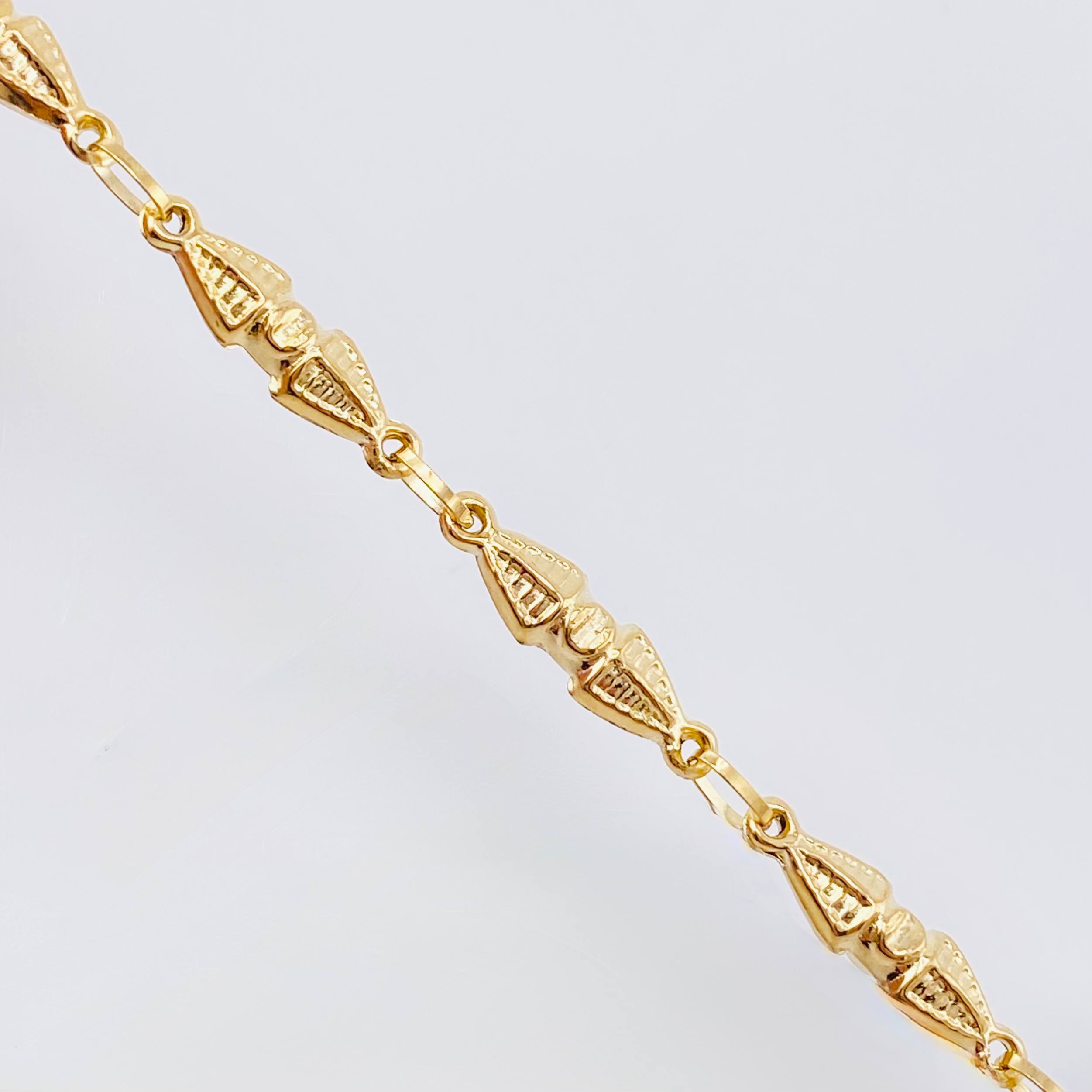 Pulso Rustico Dubai 3.65gr / 7 in / 4.4mm Oro Amarillo 18K *