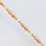 Pulso Rustico Dubai 3.65gr / 7 in / 4.4mm Oro Amarillo 18K *