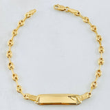 Pulso Bebé GC Placa Rectangular 2.3gr / 6 in / Oro Amarillo 18K *