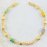 Pulso Rustico 4.9gr / 7 1/2 in / Oro Amarillo 18K *