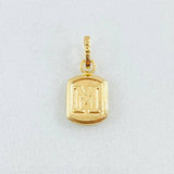 Dije Letra M 0.3gr / 1/2 in / Oro Amarillo 18K