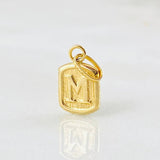 Dije Letra M 0.3gr / 1/2 in / Oro Amarillo 18K