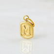 Dije Letra M 0.35 g / 1/2 in Oro Amarillo 18K