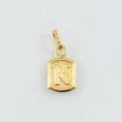 Dije Letra K 0.35gr / 1/2 in / Oro Amarillo 18K