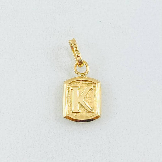 Dije Letra K 0.35gr / 1/2 in / Oro Amarillo 18K