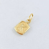 Dije Letra K 0.35gr / 1/2 in / Oro Amarillo 18K