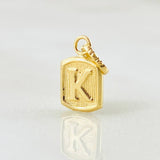 Dije Letra K 0.35gr / 1/2 in / Oro Amarillo 18K