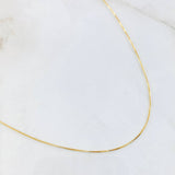 Cadena Veneciana 1.85gr / 19 3/4 in / 0.6mm Oro Amarillo +3 18K *