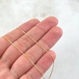 Cadena Veneciana 1.85gr / 19 3/4 in / 0.6mm Oro Amarillo +3 18K *