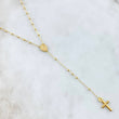 Rosario Virgen Milagrosa 2.7gr / 50cm / 2mm Bolas Lisas Cruz Lisa Oro Amarillo +4 18K ©