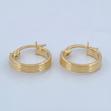 Candongas Andy 0.9gr / 1/2 in / Oro Amarillo 18K &