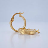 Candongas Andy 0.9gr / 1/2 in / Oro Amarillo 18K &