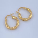 Candongas Deis 1.55gr / 3/4 in / Oro Amarillo 18K &