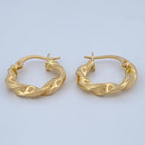 Candongas Deis 1.55gr / 3/4 in / Oro Amarillo 18K &