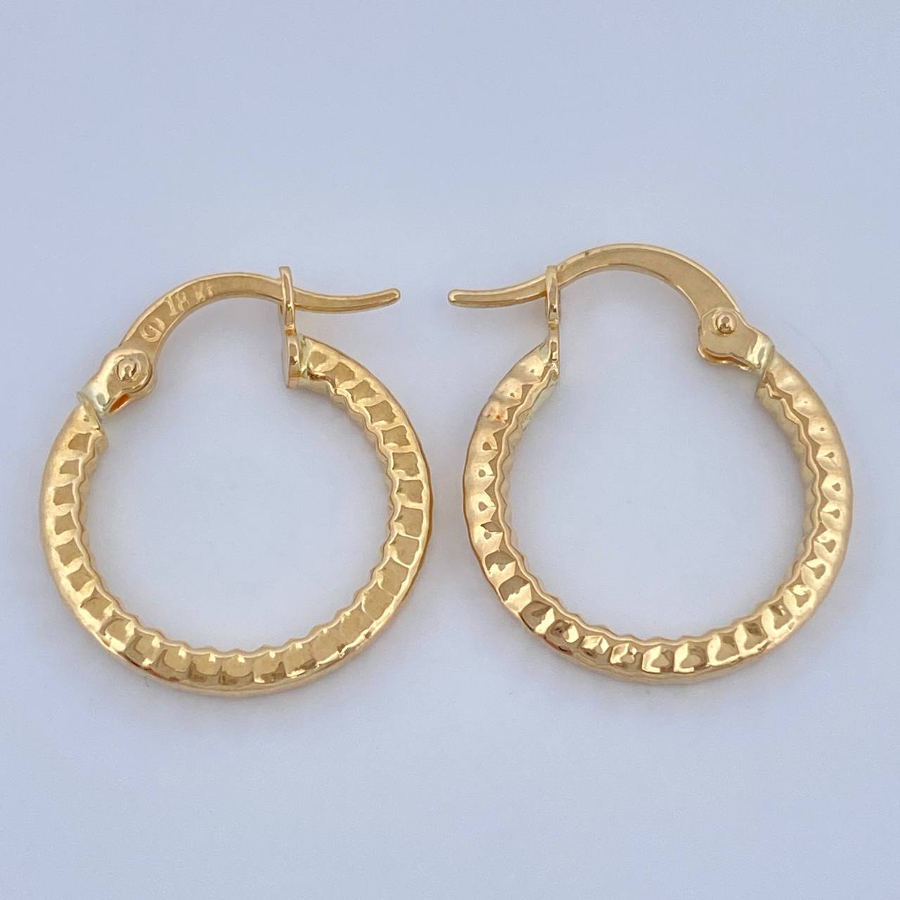 Candongas Iris 1.3gr / 3/4 in / Oro Amarillo 18K &