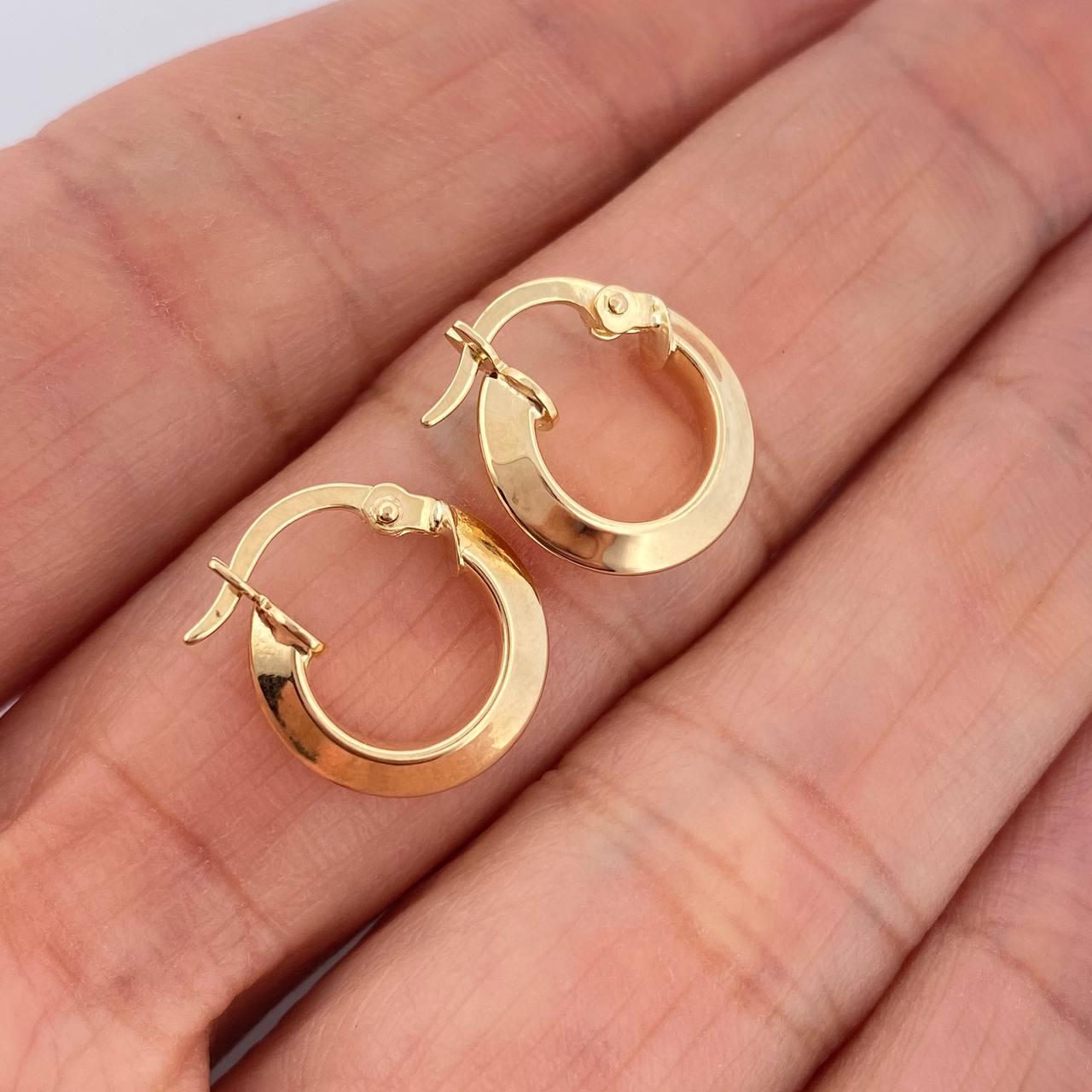 Candongas Clau 1.15gr / 1/2 in / Oro Amarillo 18K &