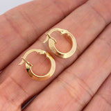 Candongas Clau 1.15gr / 1/2 in / Oro Amarillo 18K &