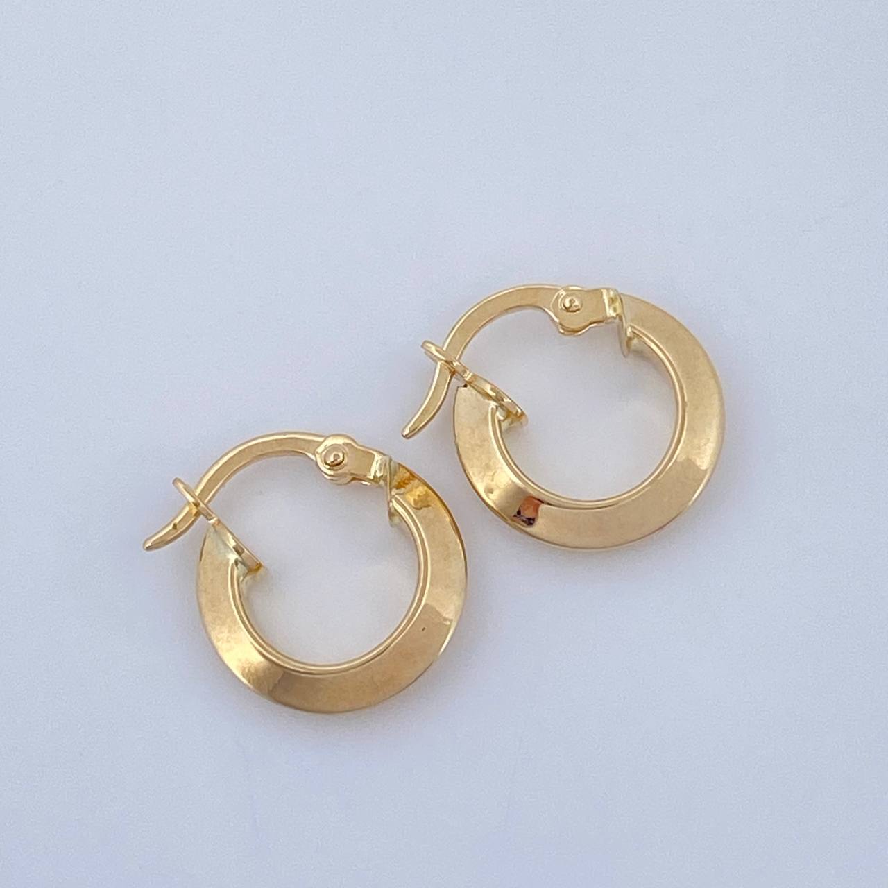 Candongas Clau 1.15gr / 1/2 in / Oro Amarillo 18K &