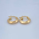 Candongas Clau 1.15gr / 1/2 in / Oro Amarillo 18K &