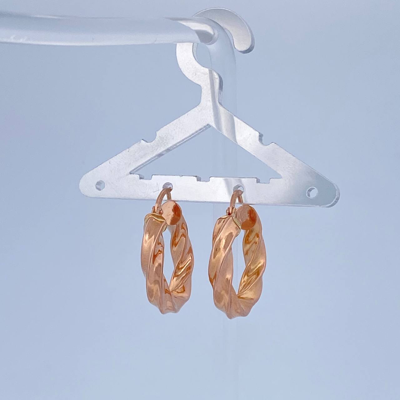 Candongas Kari 3.45gr / 1 in / Oro Rosa 18K &