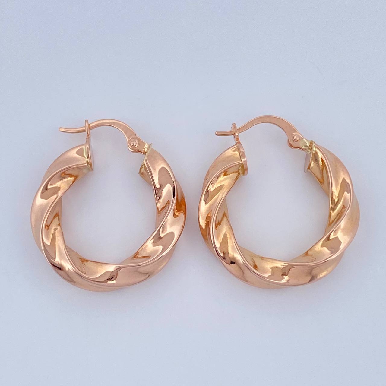 Candongas Kari 3.45gr / 1 in / Oro Rosa 18K &