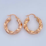 Candongas Kari 3.45gr / 1 in / Oro Rosa 18K &