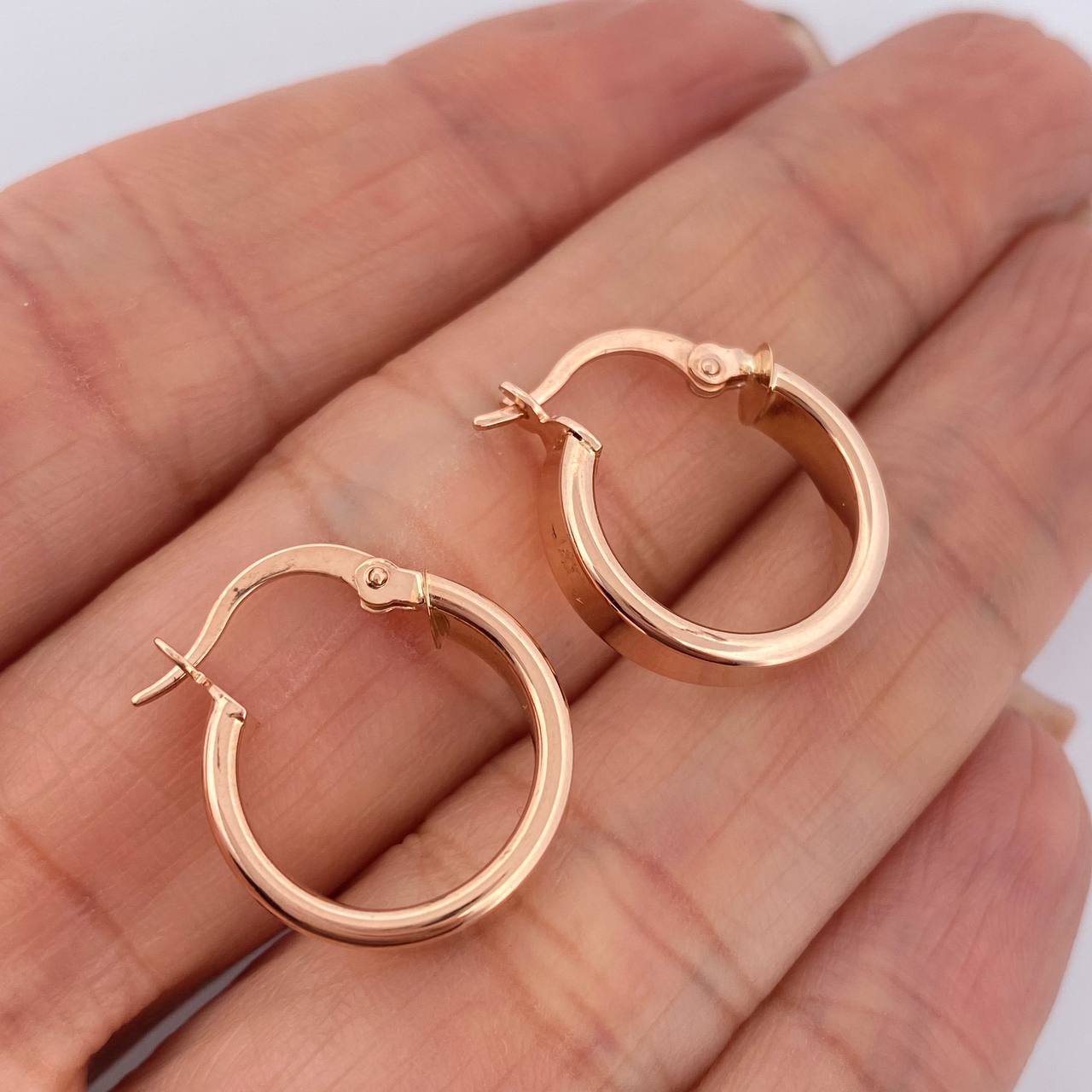 Candongas Diani 2gr / 3/4 in / Oro Rosa 18K &