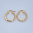 Candongas Tribal 1.05gr / 3/4 in / Oro Amarillo 18K &