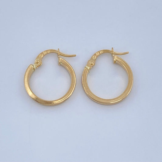 Candongas Tribal 1.05gr / 3/4 in / Oro Amarillo 18K &