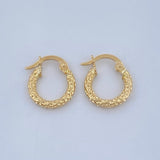 Candongas Carly 0.9gr / 3/4 in / Oro Amarillo 18K &