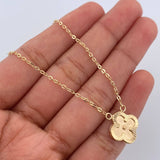 Cadena Aro Seguido Trebol 3gr / 45cm / Oro 18K $