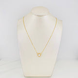 Venetian Chain Set + Heart Moissanite Pendant 1.02 cts / 2.6g / 20 in 18K Yellow Gold
