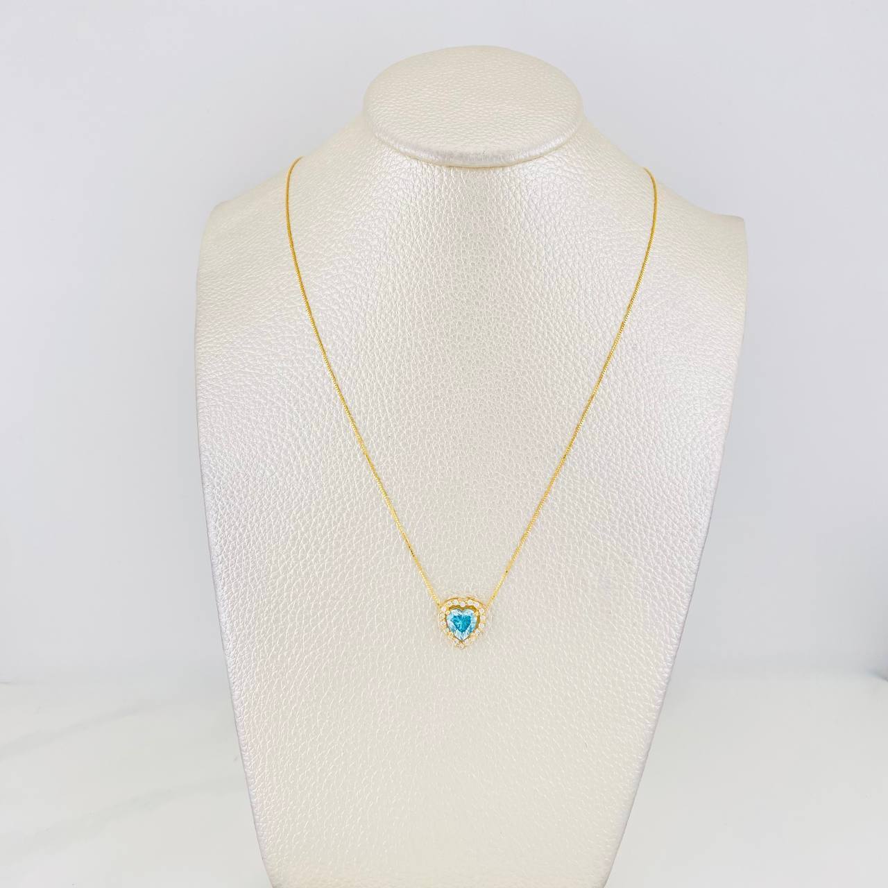 Venetian Chain Set + Heart Moissanite Pendant 1.02 cts / 2.45g / 16 in 18K Yellow Gold